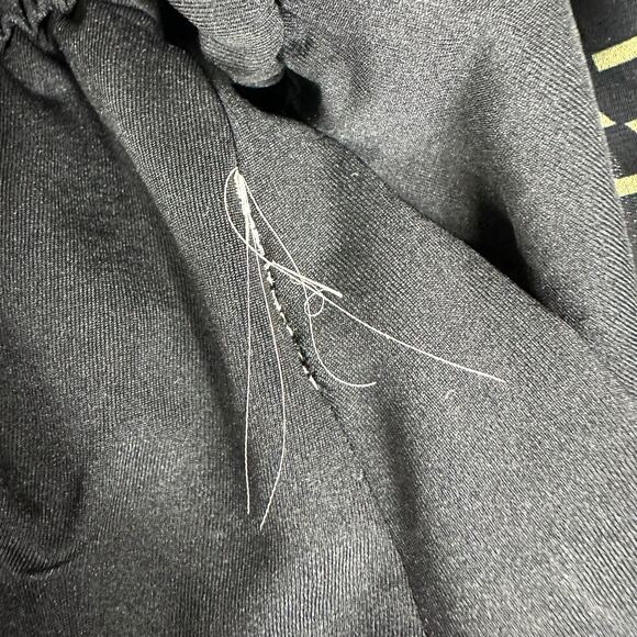 LAIA Kiara Black Patterned Blouse Peplum Style Women's Size XS - Picture 8 of 8